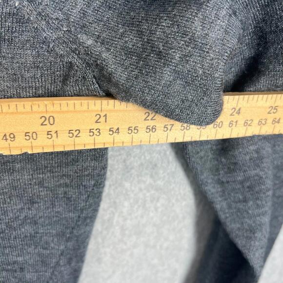 SmartWool 1/4 Zip Sweater Men L Grey Merino Wool Knit Stretch Pullover EUC - Picture 7 of 7